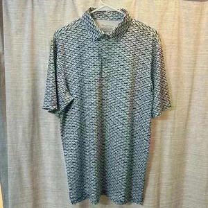 Straight down performance golf polo
